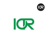 lettre ior monogramme logo conception vecteur