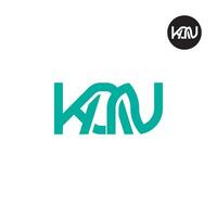 lettre Kan monogramme logo conception vecteur