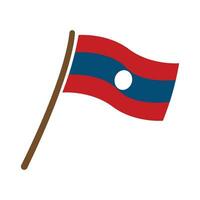 Laos drapeau icône vecteur modèle