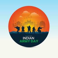 vecteur illustration de Indien armée jour, célébrer le la victoire de le Indien armée sur république journée indépendance journée. amar mâchoire jyoti. kargil la victoire journée. Indien armée martyrs journée modifiable conception