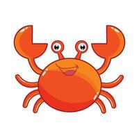 Crabe personnage illustration vecteur