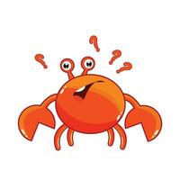 Crabe personnage illustration vecteur