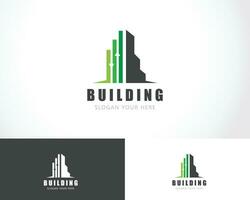 bâtiment logo Créatif la finance La Flèche commercialisation affaires conception concept vecteur