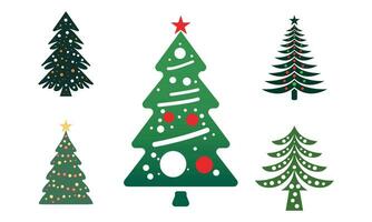 joyeux Noël arbre vecteur art, illustration