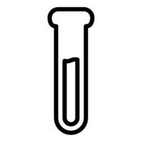 chimique icône ou logo illustration contour noir style vecteur