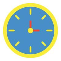 l'horloge icône ou logo illustration plat Couleur style vecteur