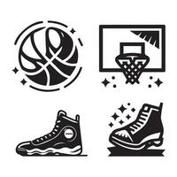 basketball icône parfait pour logos, Statistiques et infographies. vecteur