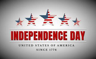 4 e juillet Etats-Unis étoile, indépendance journée. vecteur illustration