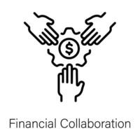 branché financier collaboration vecteur