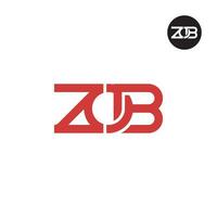 lettre zob monogramme logo conception vecteur
