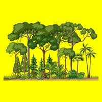 Créatif bannière arbre vecteur