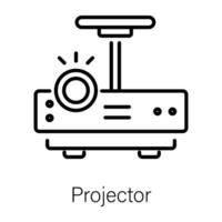 concepts de projecteur à la mode vecteur