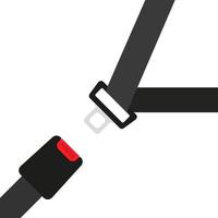 illustration de ceinture de sécurité. vecteur au design plat