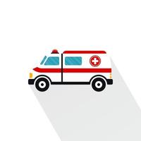 conception de vecteur de dessin animé voiture ambulance