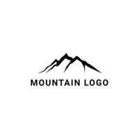 noir Montagne logo conception vecteur modèle