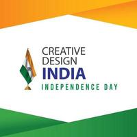 joyeux jour de l'indépendance de l'inde célébration vector illustration de conception