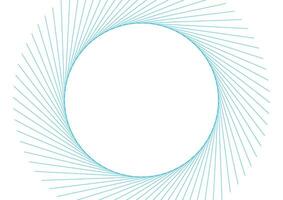 bleu minimal rond lignes abstrait futuriste technologie Contexte vecteur