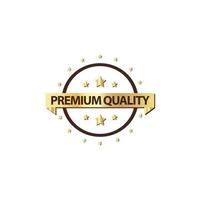insigne de qualité premium étiquette étiquette vecteur modèle illustration de conception