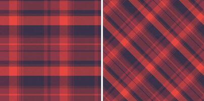 modèle Contexte vérifier de tartan textile en tissu avec une texture vecteur plaid transparent. ensemble dans Halloween couleurs pour élégant tenues pour tout famille.