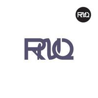 lettre rnq monogramme logo conception vecteur