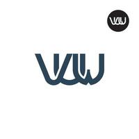 lettre vuw monogramme logo conception vecteur