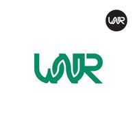 lettre wnr monogramme logo conception vecteur