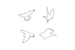 modèle de conception de logo de faucon, illustration de l'icône vecteur