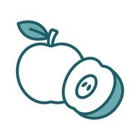 Pomme fruit icône vecteur conception modèle Facile et nettoyer