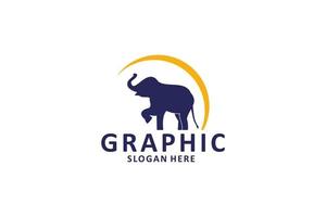 Éléphant logo modèle icône de conception illustration vectorielle vecteur
