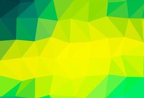 toile de fond abstrait polygone vecteur vert clair, jaune.