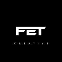 fet lettre initiale logo conception modèle vecteur illustration