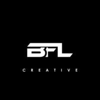 bfl lettre initiale logo conception modèle vecteur illustration