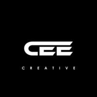 cee lettre initiale logo conception modèle vecteur illustration