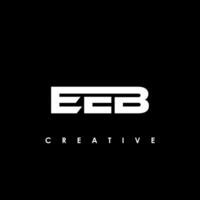 eeb lettre initiale logo conception modèle vecteur illustration