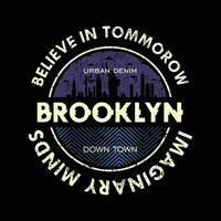 Brooklyn Urbain rue, graphique conception, typographie vecteur illustration, moderne style, pour impression t chemise