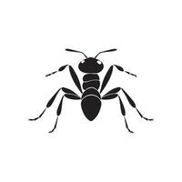 fourmi noir icône isolé sur blanc Contexte. vecteur illustration.