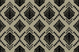 ikat tribal Indien sans couture modèle. ethnique aztèque en tissu tapis mandala ornement originaire de boho chevron textile.géométrique africain américain Oriental traditionnel vecteur illustrations. broderie style