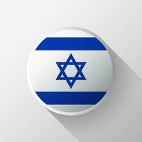 Créatif Israël drapeau cercle badge vecteur