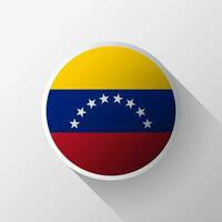 Créatif Venezuela drapeau cercle badge vecteur