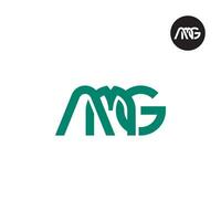 lettre amg monogramme logo conception vecteur