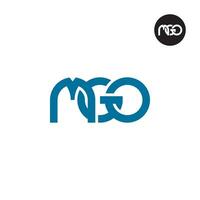 lettre mgo monogramme logo conception vecteur