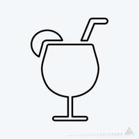 illustration vectorielle de - boisson - style de ligne vecteur