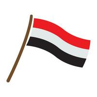 Yémen drapeau icône vecteur modèle