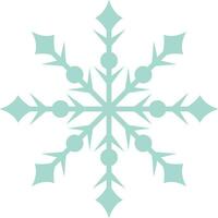 flocon de neige dans turquoise vecteur