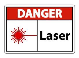 danger laser symbole signe symbole signe isoler sur fond transparent, illustration vectorielle vecteur