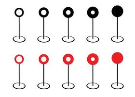 emplacement épingle Icônes. GPS marqueur et GPS emplacement symbole. vecteur