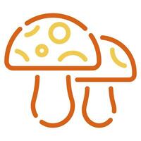 champignon icône illustration pour uiux, la toile, application, infographie, etc vecteur