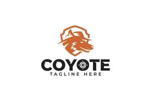 coyote avec cow-boy chapeau logo conception pour chasse Extérieur sport club vecteur