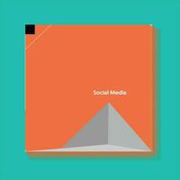 numérique affaires commercialisation social médias Publier modèle et bannière gratuit vecteur. vecteur