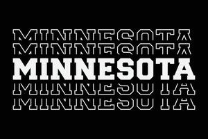 patriotique Etats-Unis Etat Minnesota T-shirt conception vecteur